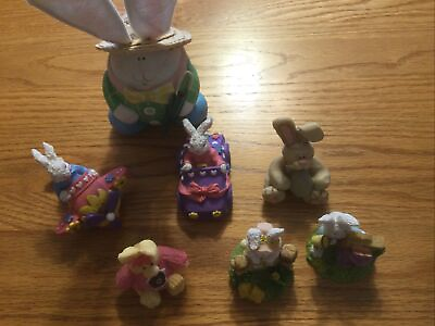 #ad Rabbits Bunnies Assortment Figurines $5.00
