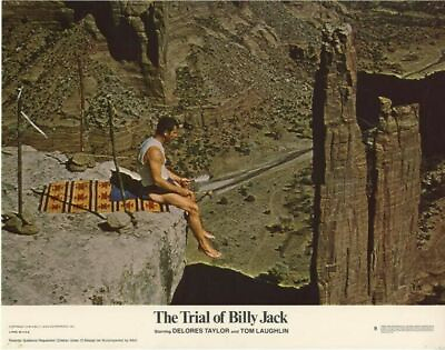 #ad The Trial of Billy Jack Original 11x14 Lobby Card Tom Laughlin on edge of cliff $24.99