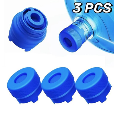 #ad 5Pcs Reusable Water Bottle Screw On Cap Non Spill for 55mm 3 5 Gallon Water Jug $11.89
