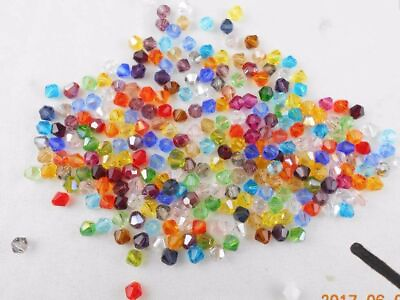 #ad Multicolor Glass Crystal Loose Bead Bracelet Necklace Jewelry Making Beads 1pack $11.72