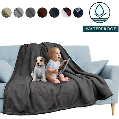 #ad Waterproof Blanket for Couch Sofa Bed Protector Cover WaterResistant Large 80x60 $34.99