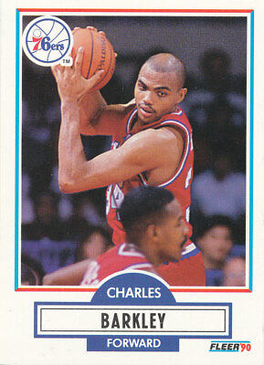 #ad Charles Barkley 1990 91 Fleer #139 Philadelphia 76ers Basketball Card Sixers $1.62