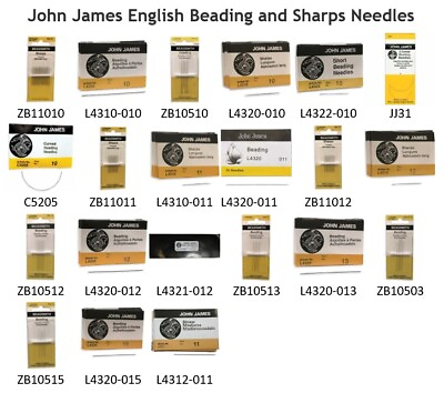 #ad Beading Needles amp; Sharps Needles John James English $3.75