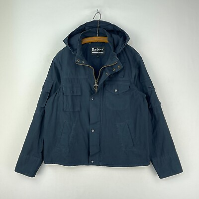 #ad Barbour Engineered Garments Jacket Mens Large Blue Harrington Cowen Utility GBP 139.00