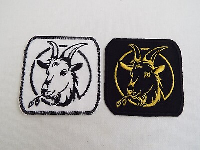 #ad Goat Head 2quot; Embroidery Iron on Custom Patch E17 $7.90