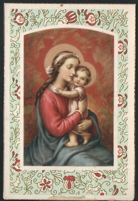 #ad Holy card antique of Virgin estampa santino image pieuse andachtsbild C $7.00