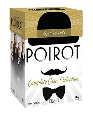 #ad *Agatha Christie#x27;s Poirot: Complete Cases Collection DVD 33 Disc Box Set NEW $38.99