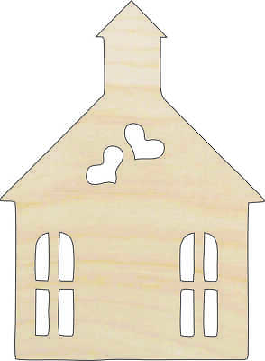 #ad Church Laser Cut Out Unfinished Wood Craft Shape WDG16 $36.30