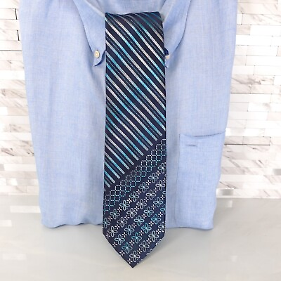#ad Neck Tie Mens Blue Silk Fashion Tuxedo Formal Groomsmen Necktie Designer KISSA $10.80