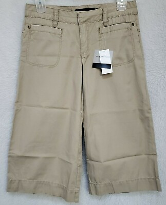 #ad Calvin Klein Jeans Capri Pants Size 8 Womens Pebble NWT $75.99