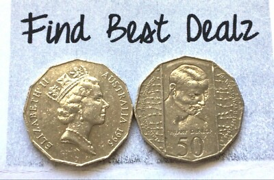 #ad 🇦🇺2x 1995 50 Weary Dunlop 1995 Australian 50 Cent Coin Weary Dunlop📮FREE POST AU $19.95