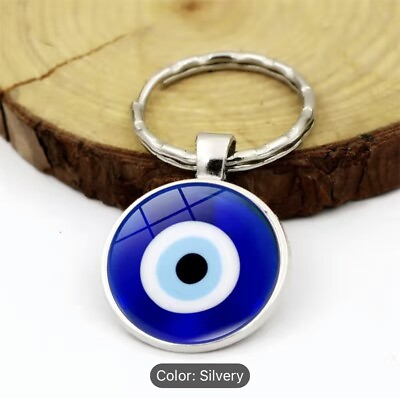 #ad New Evil Eye Keychain Accessories Turkey Evil Eyes Lucky Pendant Metal KeyChain $99.99