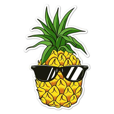 #ad Pineapple Sunglasses Vinyl Decal Sticker Indoor Outdoor 3 Sizes #8088 $5.95