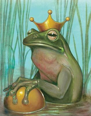 #ad 5D Diamond Painting King Frog Kit $14.99