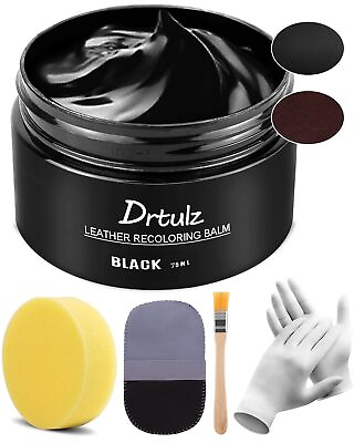 #ad Black Leather Recoloring Balm Leather Repair Kits for Couches Leather Co... $26.00