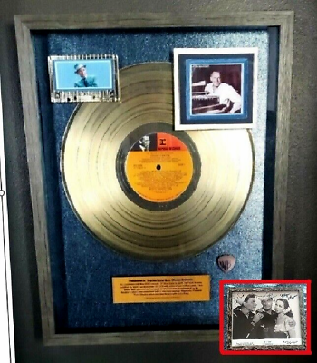 #ad SINATRA quot;Ol Blue Eyes is Backquot; GOLD RECORD W Signed photoSinatra amp; Kelly $225.00