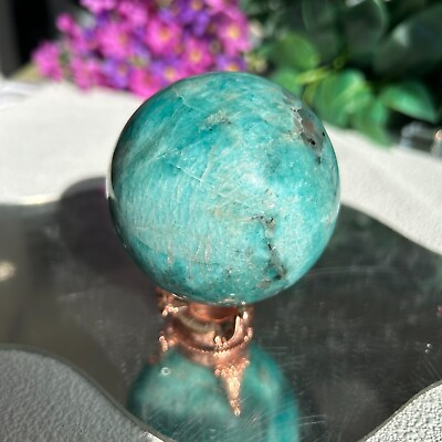 #ad Natural amazonite Crystal sphere Healing Crystal Home Decor $50.00