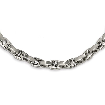 #ad Mens 8mm Stainless Steel Advanced Anchor Chain Necklace 20 Inch $135.98