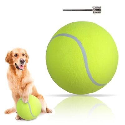 #ad Giant Tennis Ball for Dogs Yellow Big Tennis Ball for Dog Birthday Gift 9.5quot; ... $18.66