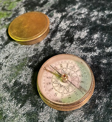 #ad Antique Pocket Compass Made in England $135.00