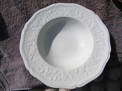 #ad French LIMOGES Soup Bowl CERALENE HAWTHORNE Raynaud China Set Faience Plate 8quot; $14.99