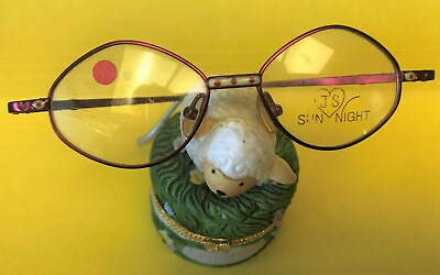 #ad New Girls Metallic Rose Eyeglasses Pearl White Glasses w Polkadots Unique Shape $39.99