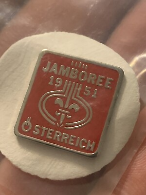 #ad Vintage BSA Jamboree 1951 Sterreich Hat Pin Lapel Pin Pushback Pin $3.50