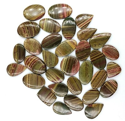 #ad Jasper Hand Polished Natural Handmade Wholesale Loose Stones 71769 $138.29