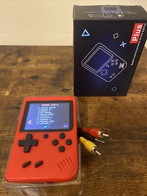 #ad Handheld Game Console Game Box PLUS 400 in 1 gameboy 8 bit retro RED $14.99