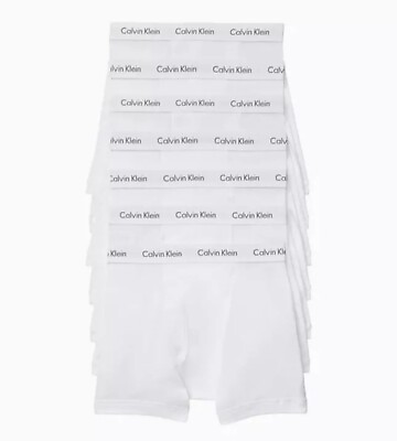 #ad Calvin Klein Men#x27;s Underwear Cotton Classics 7 Pack Boxer Brief White XL $35.00