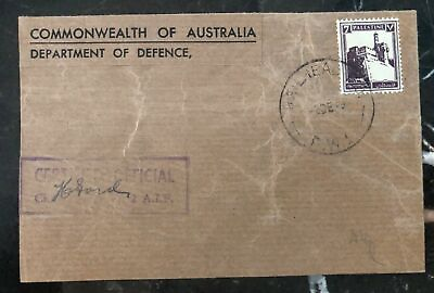#ad 1940 Palestine RAILHEAD Australian Army Censored Cover Defence Dept $49.99