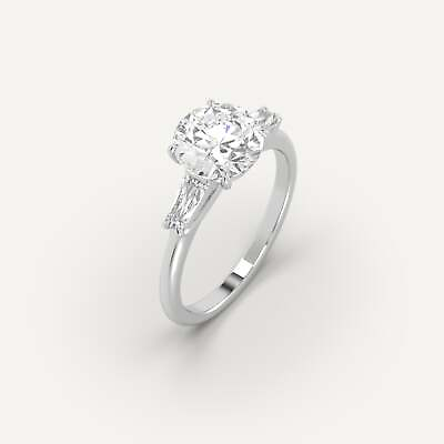 #ad 2 carat Round Cut Engagement Ring IGI E VS Lab Diamond in 14k White Gold $3800.00