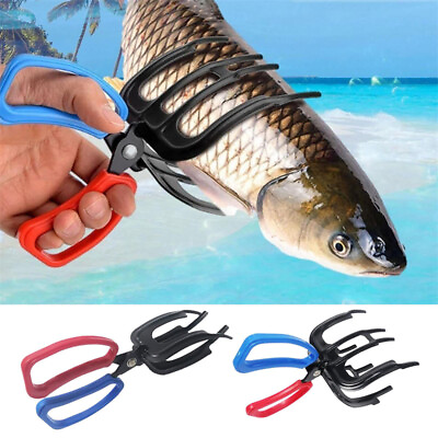 #ad Fishing Plier Gripper Metal Fish Control Clamp Claw Tong Grip Tackle Tool $9.99