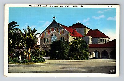 #ad Stanford CA California Stanford University Memorial Church Vintage Postcard $7.99