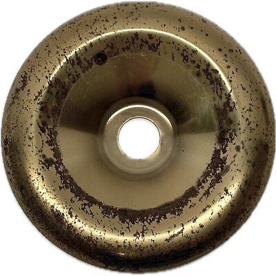 #ad #ad Vintage Bobeche Lamp Chandelier Part Decorative Brass Tone 3 3 4quot; Center 3 8quot; $6.97