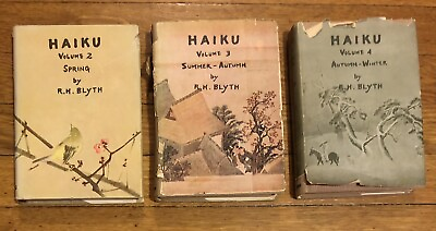 #ad HAIKU by R. H. Blyth Volumes 2 4 Spring Summer Autumn Winter English amp; Japanese $190.00