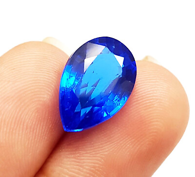 #ad AAA Natural Blue Sapphire 10 Ct Pear Cut Loose Gemstone $25.51