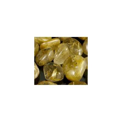 #ad Rutilated Quartz 3 4cm Tumblestone Healing Crystal Golden Healer GBP 2.85