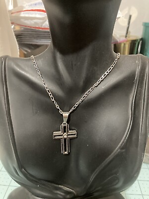 #ad Cross Pendant With 24” Necklace $19.99