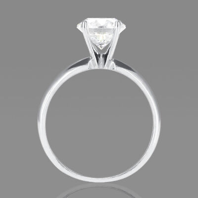 #ad 1 3 Carat H SI2 Bridal Diamond Engagement Ring Round Cut 18K White Gold $510.00