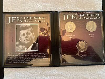 #ad JFK HALF DOLLAR MINT MARK COLLECTION. Pamp;Damp;S Mints. $11.69