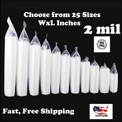 #ad Clear Reclosable Zip Seal Bag Plastic 2 Mil Lock Bags Jewelry Zipper Baggie 2Mil $7.98