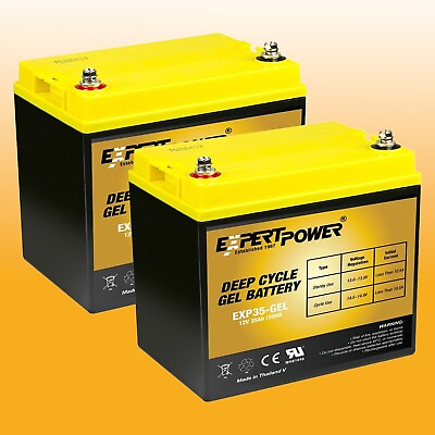 #ad 2 X 12V 35Ah Pride Mobility Jazzy Select GT Replacement Battery GEL 2 Pack $159.99