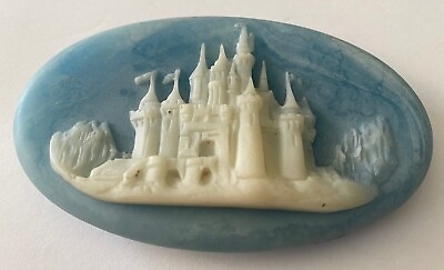 #ad Disney Estate Castle Jewelry Box Vintage Blue Very Rare and Hard to Find $79.99