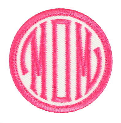 #ad Mom Monogram Circle Embroidered Patch Iron On Sew On for Jacket Backpack Ivy Hpk $13.99