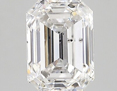 #ad Lab Created Diamond 2.75 Ct Emerald F SI2 Quality Excellent Cut IGI Certified $1199.45