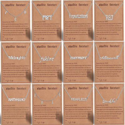 #ad Fashion Stainless Steel Number Letter Pendant Necklace Women Men Jewelry Gift $1.80