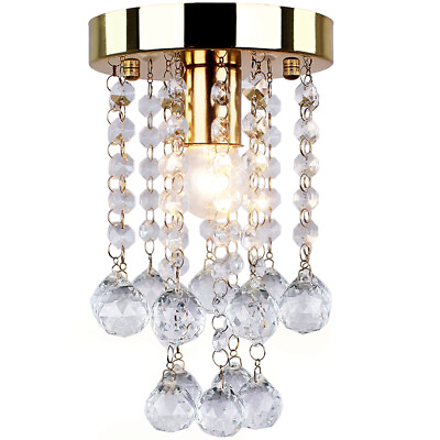 #ad #ad Mini Chandelier Lighting Modern Crystal 1 Light Flush Mount Ceiling Lamp $39.96