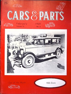 #ad 1926 DIANA CAR amp; PARTS MAGAZINE FEBRUARY 1969 VOLUME 13 NO. 5 $5.56