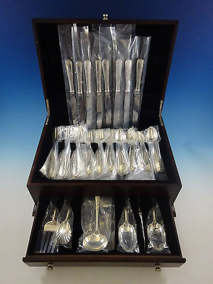 #ad Old Maryland Engraved by Kirk Sterling Silver Flatware Set 8 Service 38 Pieces $2335.50